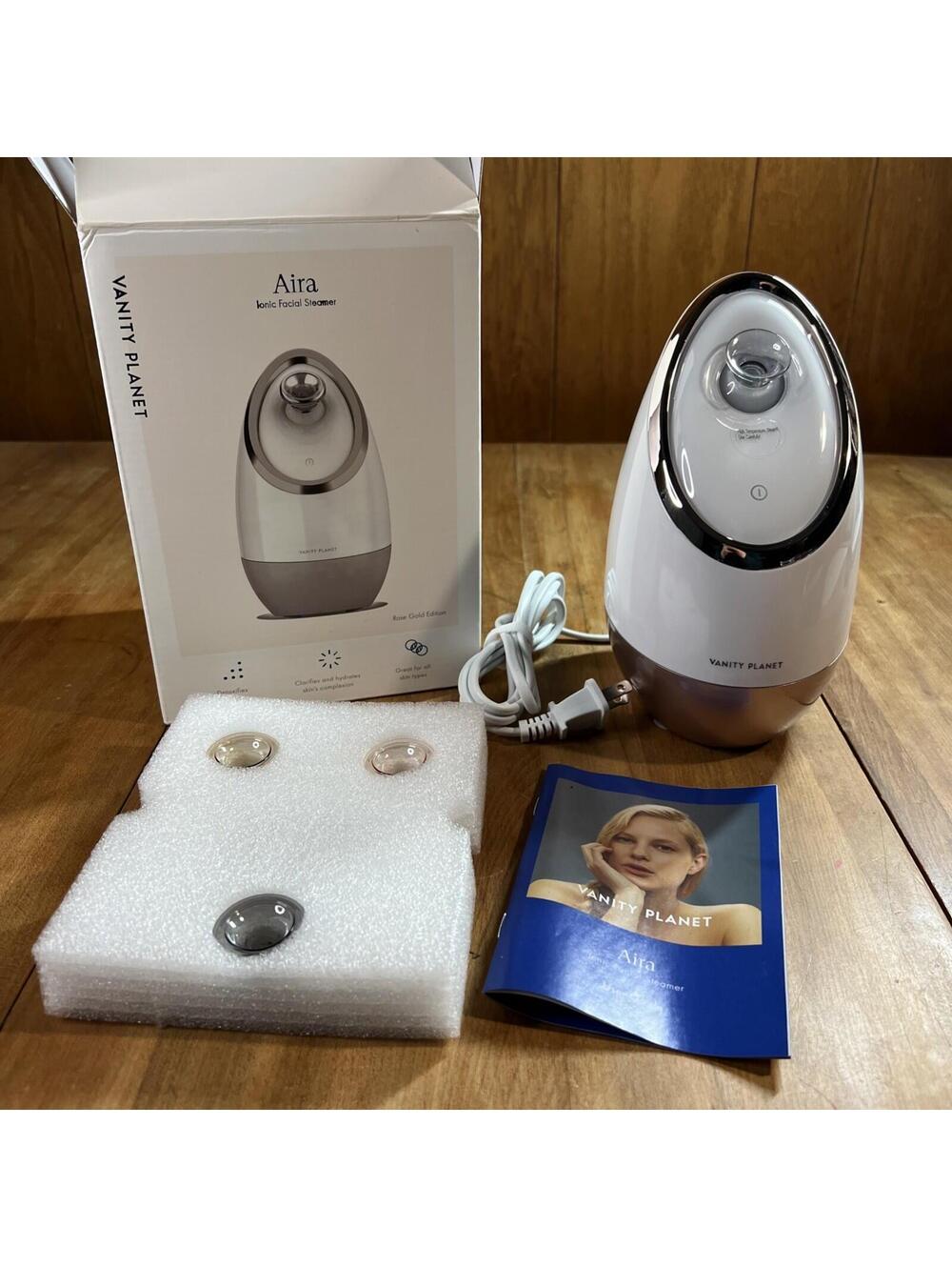Vanity Planet Aira Ionic Facial Steamer Rose Gold Edition New Open Box